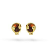 Marina B. Boucles d'oreilles Cardan Orange – Image 2