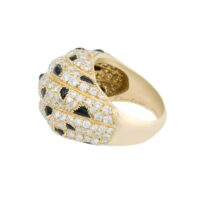 Cartier Panther Modèle Onyx Bague Or Diamant – Image 2