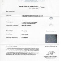 Perle fine bouton blanche non nacrée – Image 3