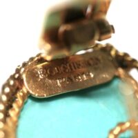 Boucheron Turquoise Diamond Gold Earrings and Brooch - Image 4