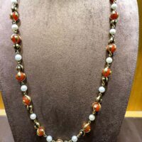 Marina B. Cardan Orange and Black Beads - Image 2