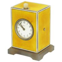 CARTIER Pendulette émail jaune – Image 2