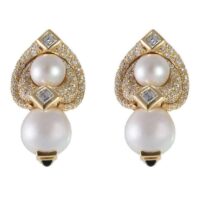 Marina B. Loreto 1988 Pearls Diamonds Yellow Gold