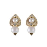 Marina B. Loreto 1988 Pearls Diamonds Yellow Gold - Image 5