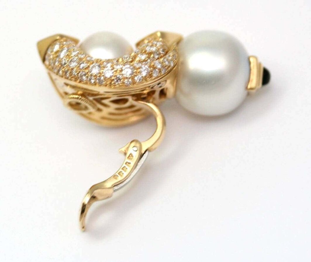 MARINA B. 'Loreto' 1988 d'oreilles en or jaune perles – Image 3