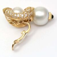Marina B. Loreto 1988 Pearls Diamonds Yellow Gold - Image 3