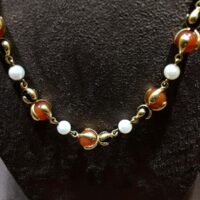 Marina B. Cardan Orange and Black Beads - Image 3