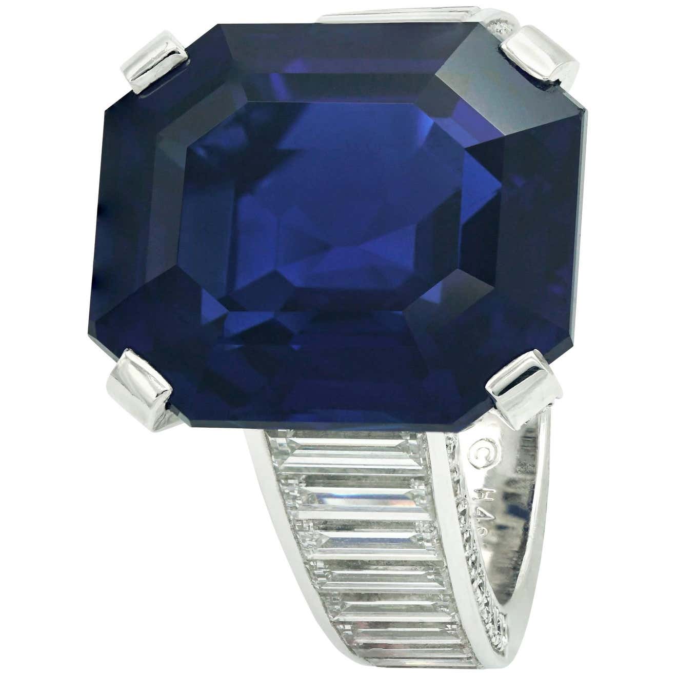 cartier blue diamond ring