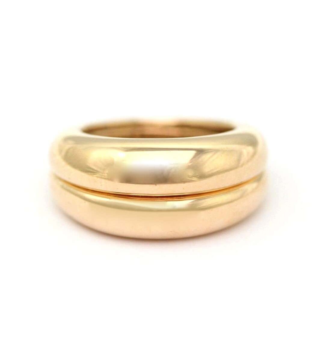 Poiray Sapphire Gold Day and Night Cocktail Ring - Image 5