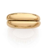 Poiray Sapphire Gold Day and Night Cocktail Ring - Image 2