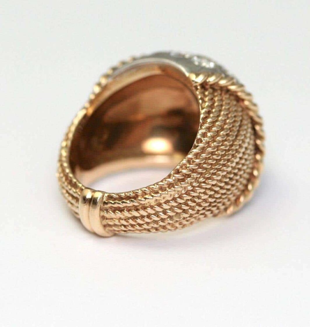 Van Cleef & Arpels New York Diamonds Gold Platinum Ring circa 1970 - Image 3