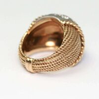 Bague Van Cleef & Arpels New York Diamants Or Platine circa 1970 – Image 3
