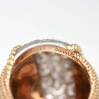 Bague Van Cleef & Arpels New York Diamants Or Platine circa 1970 – Image 6