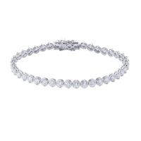 Tennis Bracelet White Gold and Diamonds 5.86 Carat - Image 2
