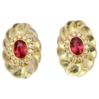 Tourmaline, cristal de roche et diamants – Image 2
