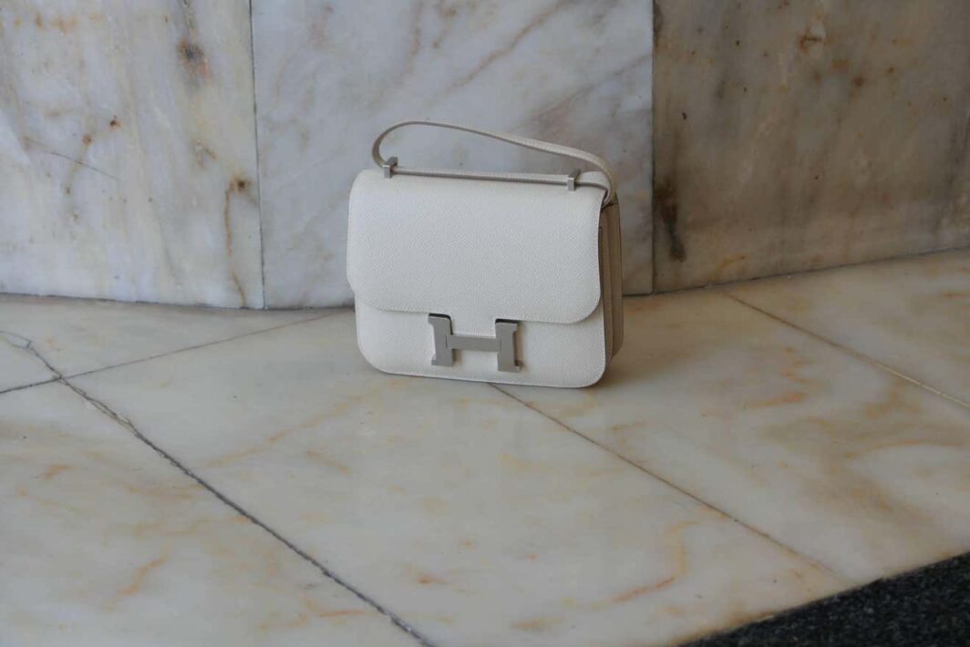 HERMES Constance Mini EPSOM Craie 18' – Image 3