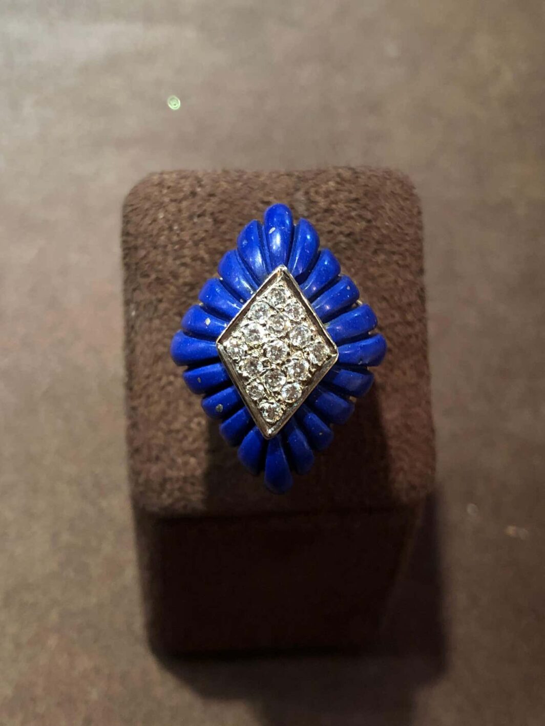 Bague Lapis Lazuli Losange – Image 3