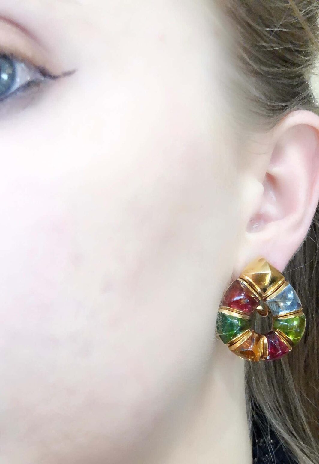 Bulgari Multicolored Stones Earrings - Image 5