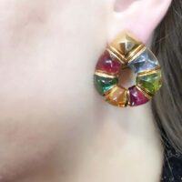 Bulgari Multicolored Stones Earrings - Image 6