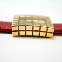 Chopard Ice Cube Gold and Leather Watch - Image 2