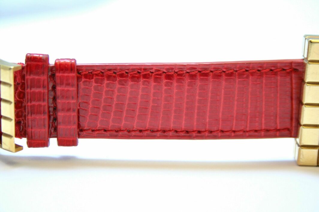 Chopard Ice Cube Gold and Leather Watch - Image 5
