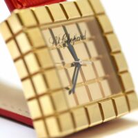 Chopard Ice Cube Gold and Leather Watch - Image 7