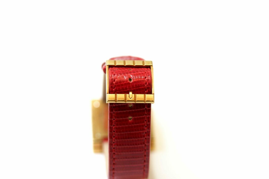 Chopard Ice Cube Gold and Leather Watch - Image 8