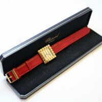 Chopard Ice Cube Gold and Leather Watch - Image 10