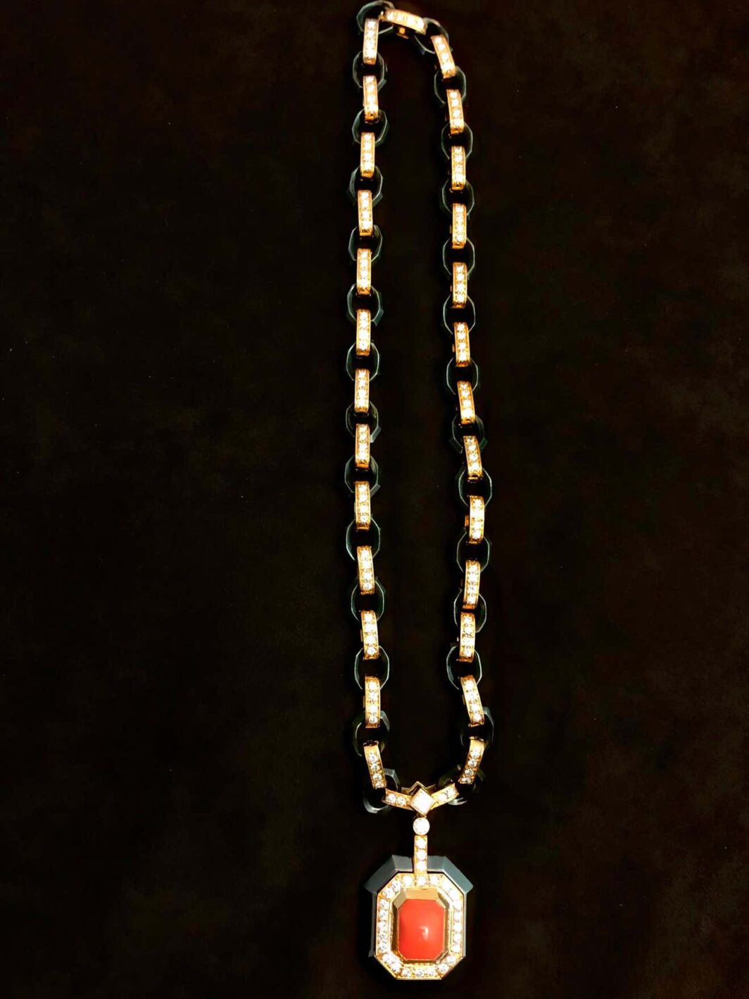 Collier Poiray corail et diamants – Image 2