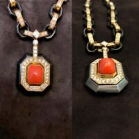 Collier Poiray corail et diamants – Image 5