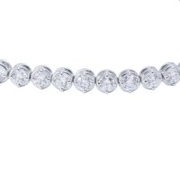 Tennis Bracelet White Gold and Diamonds 5.86 Carat - Image 4