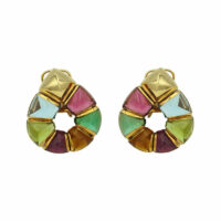 Bulgari Multicolored Stones Earrings