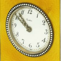 CARTIER Pendulette émail jaune – Image 3