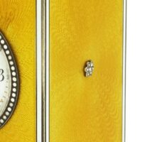 CARTIER Pendulette émail jaune – Image 4