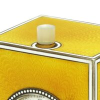 CARTIER Pendulette émail jaune – Image 5