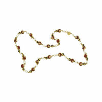 Marina B. Cardan Orange and Black Beads