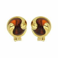 Marina B. Boucles d'oreilles Cardan Orange