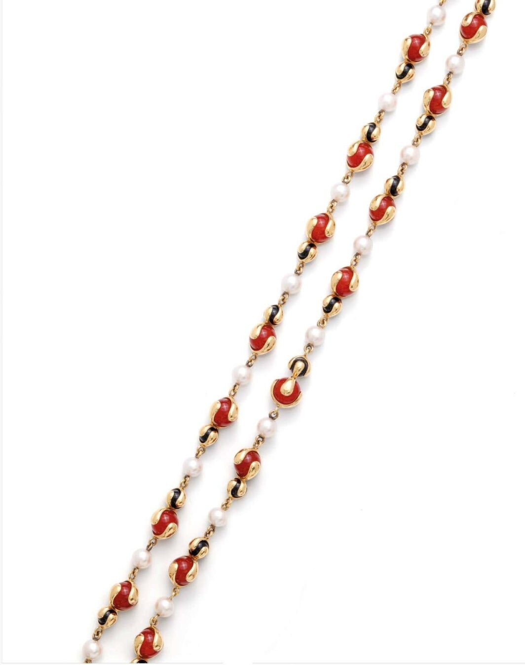 Marina B. Cardan Orange and Black Beads - Image 4