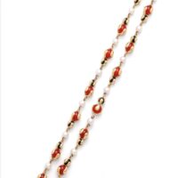 Marina B. Cardan Orange and Black Beads - Image 4