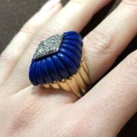 Bague Lapis Lazuli Losange – Image 4