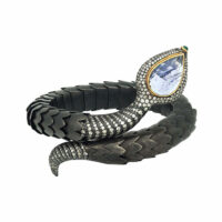 Bracelet acier tanzanite