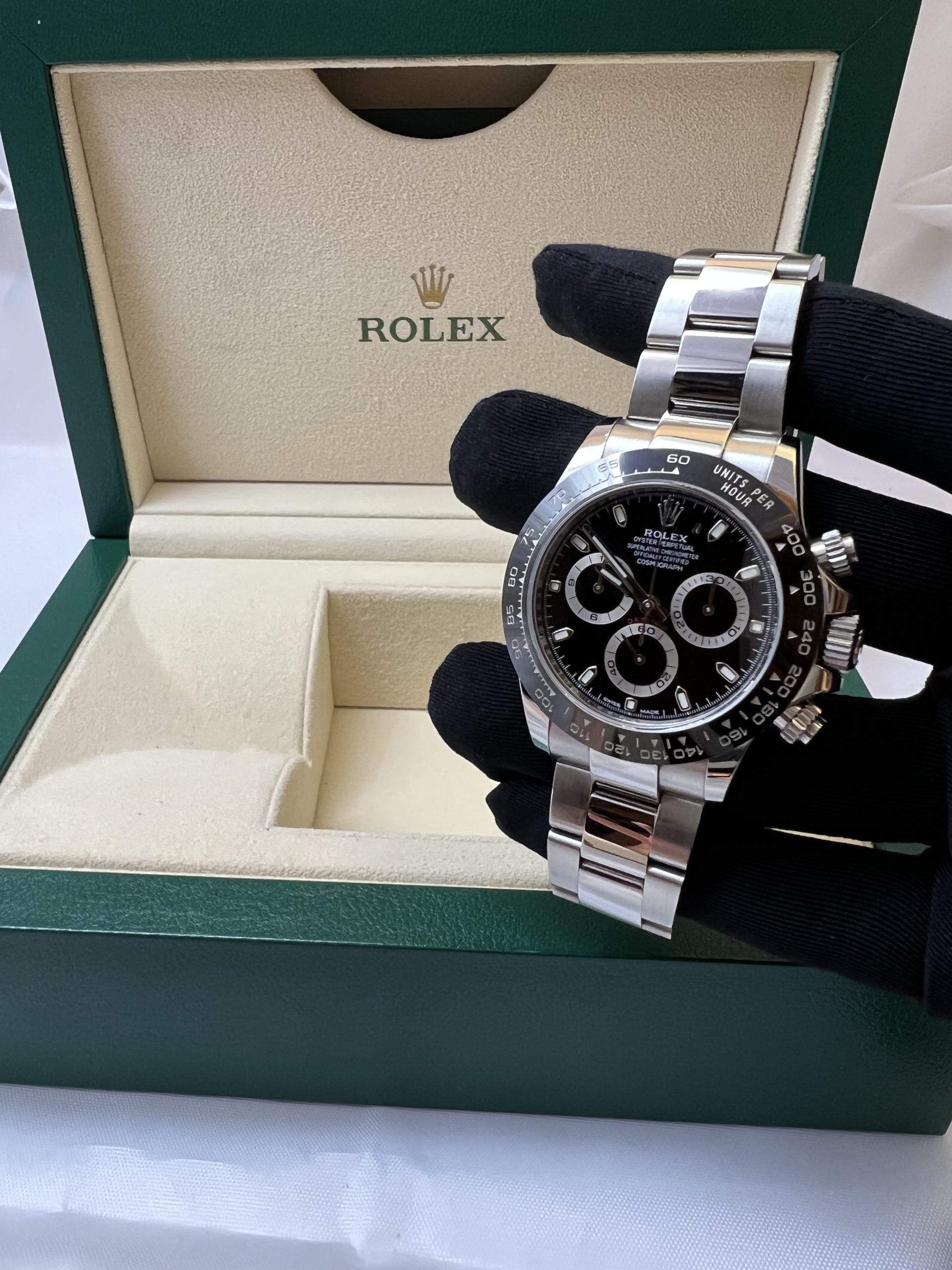 Rolex 116500, Full set. In steel, black black ceramic - Monaco